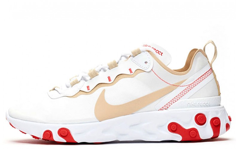 Nike React Element 55 White Desert Ember