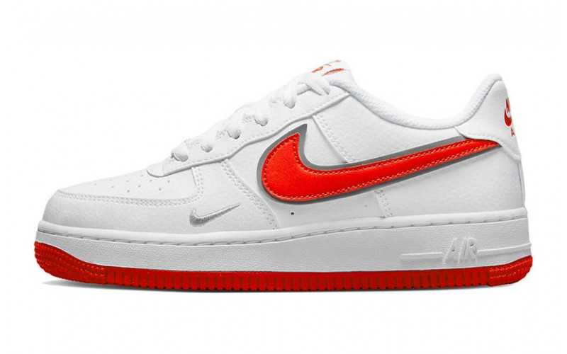 Nike Air Force 1 White Orange GS