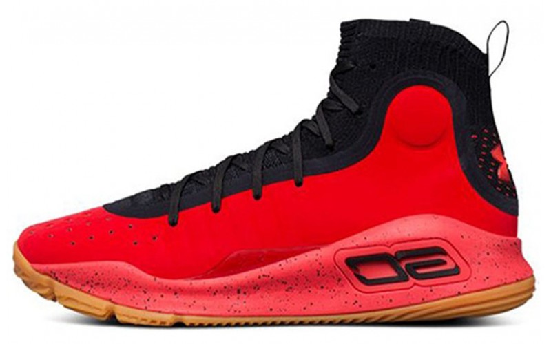 Under Armour Curry 4 4 Red Black Gum