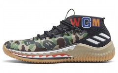 A BATHING APE x adidas D lillard 4 Green Camo