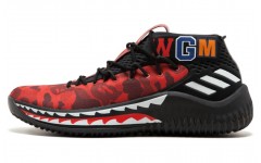 adidas D lillard 4 A Bathing Ape Red Bape