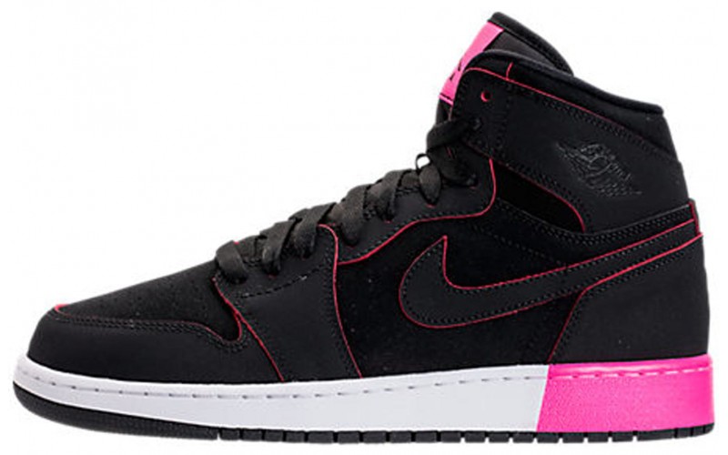 Jordan Air Jordan 1 Retro High Black Hyper Pink White GS 2017