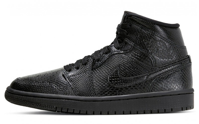 Jordan Air Jordan 1 Mid "Black Snakeskin"