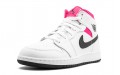 Jordan Air Jordan 1 Mid White Black Hyper Pink GS