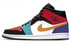 Jordan Air Jordan 1 Mid WhiteRedMulti