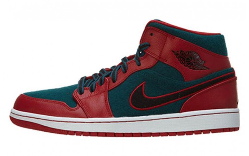 Jordan Air Jordan 1 Mid Gym RedBlack-Dark Sea