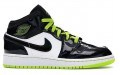 Jordan Air Jordan 1 Mid Black Cyber Mystic Green GS