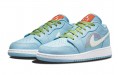 Jordan Air Jordan 1 Low Blue Stitch GS