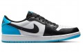 Jordan Air Jordan 1 Low 'Black and Dark Powder Blue'