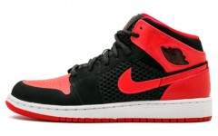 Jordan Air Jordan 1 Phat Black Siren Red PU GS