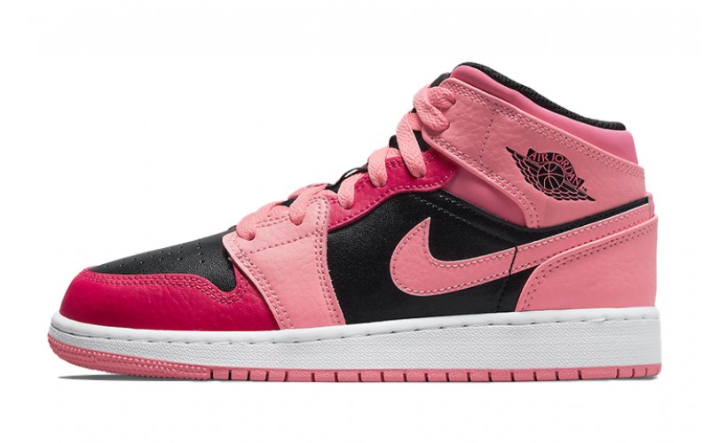 Jordan Air Jordan 1 Mid "Coral Chalk" GS