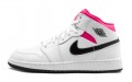 Jordan Air Jordan 1 Mid White Black Hyper Pink GS