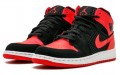 Jordan Air Jordan 1 Phat Black Siren Red PU GS