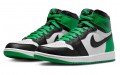 Jordan Air Jordan 1 High OG Black and Lucky Green GS