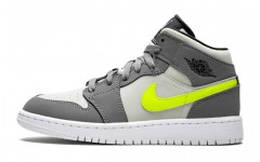 Jordan Air Jordan 1 Mid Gunsmoke Volt GS