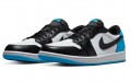 Jordan Air Jordan 1 Low 'Black and Dark Powder Blue'