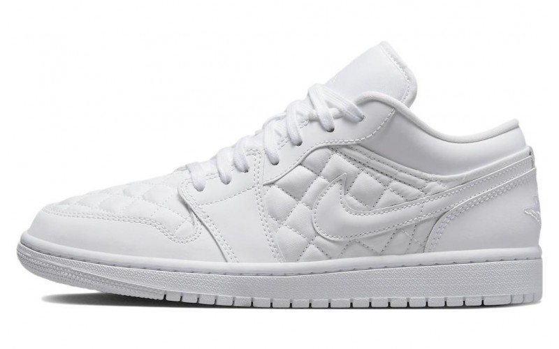 Jordan Air Jordan 1 low quilted "triple white"