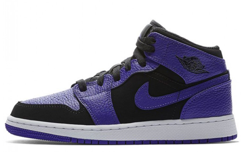 Jordan Air Jordan 1 Mid "Black Dark Concord" GS