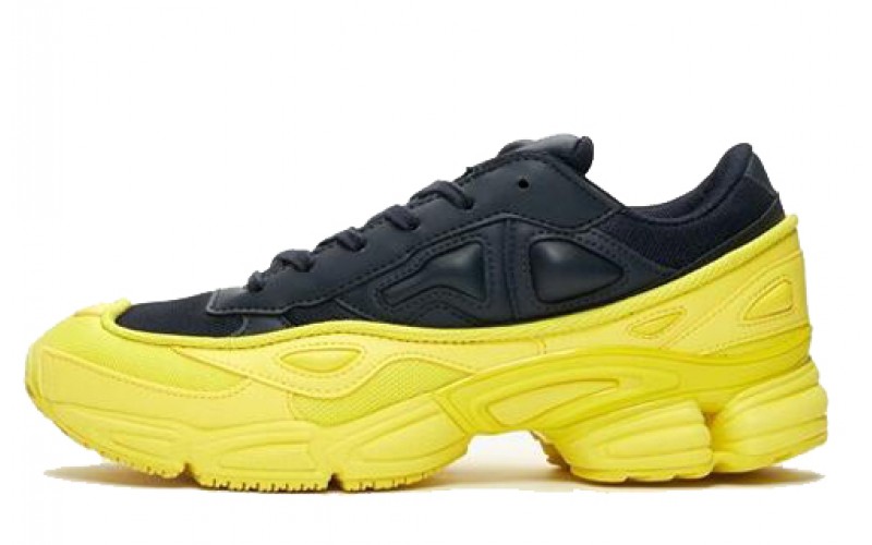 RAF SIMONS x adidas originals Ozweego Bright Yellow Night Navy