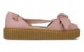 PUMA Rihanna Fenty Bow Creeper Sandal Silver Pink