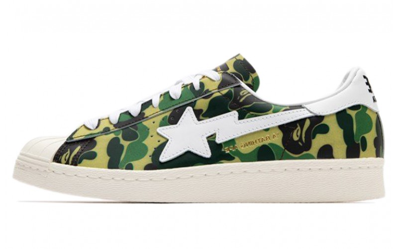 A BATHING APE x adidas originals Superstar Green Camo