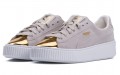 PUMA Suede Platform Gold