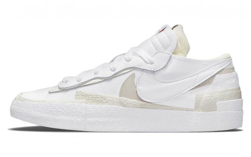 Sacai x Nike Blazer Low "White Patent Leather"