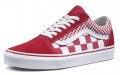 Vans Old Skool Mix Checker Chili PepperTrue White