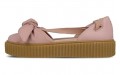 PUMA Rihanna Fenty Bow Creeper Sandal Silver Pink