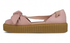 PUMA Rihanna Fenty Bow Creeper Sandal Silver Pink