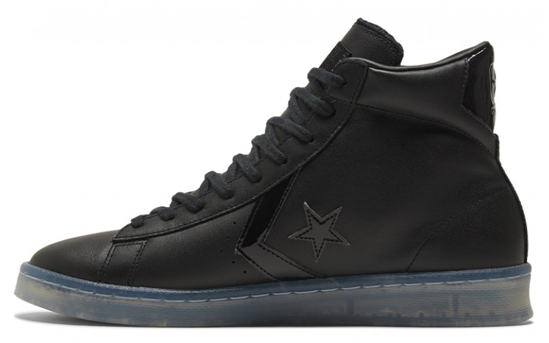 Converse Cons Pro Leather High"Black Ice Black Clear"