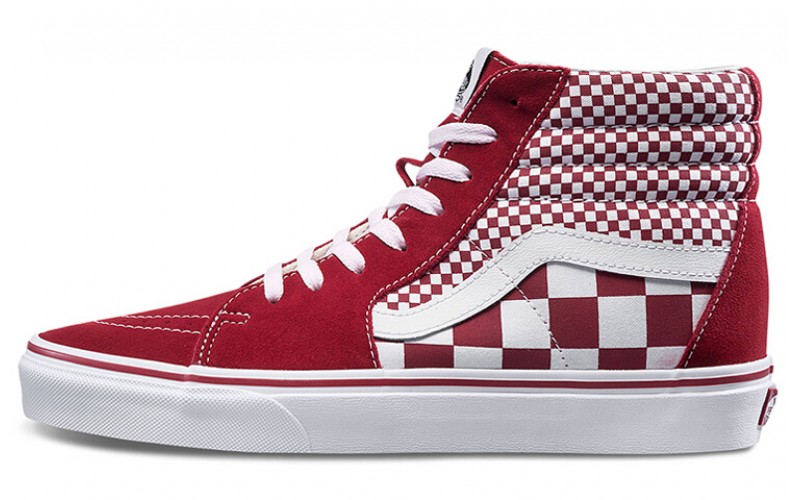 Vans SK8 Mix Checker Chili PepperTrue White