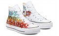 Converse Hand Painted Platform Chuck Taylor All Star High Top