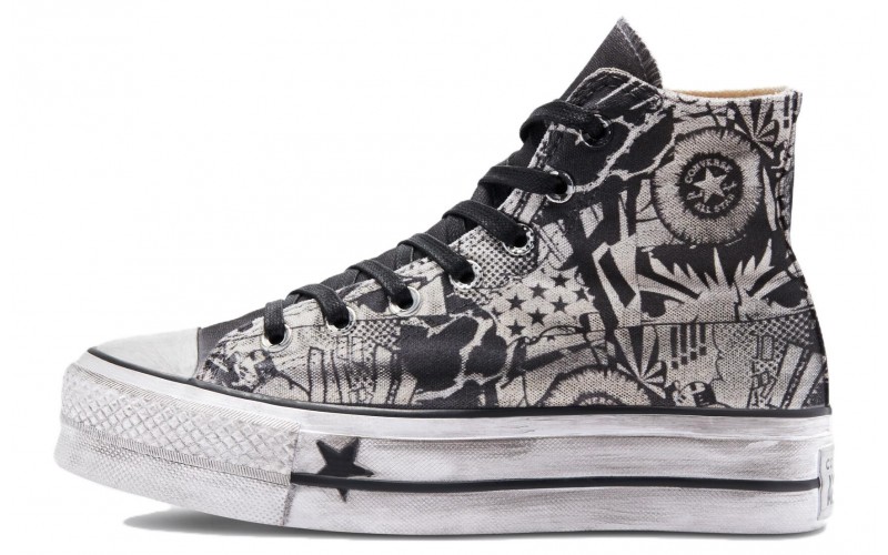 Converse Chuck Taylor All Star Lift Platform Comic Strip