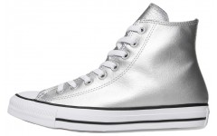 Converse Chuck Taylor All Star Matte Metallic High Top Silver