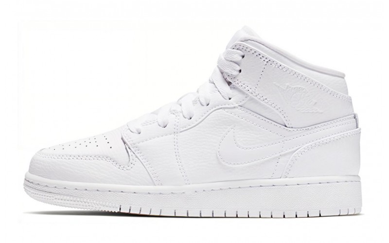 Jordan Air Jordan 1 Mid Triple White GS