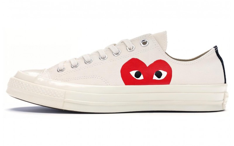 CDG x Converse 1970s Chuck Taylor All-Star Ox Comme des Garcons PLAY White